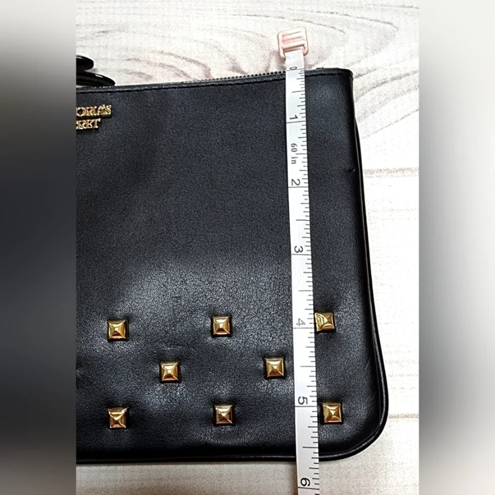 Victoria's Secret Black Studded Wristlet Wallet Limited Edition - New With Tags - Picture 6 of 7